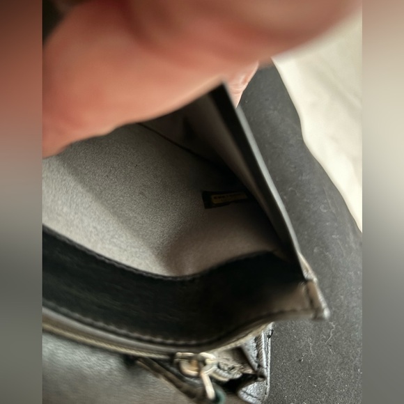 Patent Leather Black Chanel Wallet with Camilla Flowers on Back - Picture 6 of 6